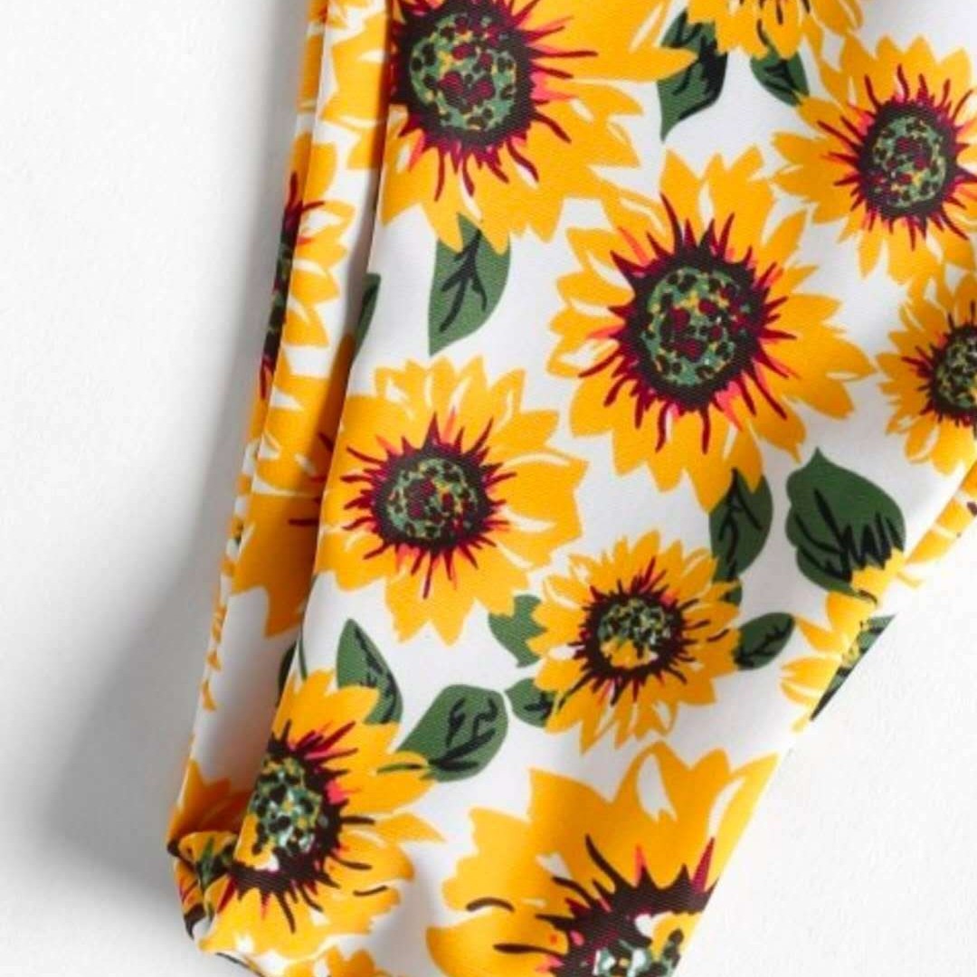 Damen Haarband mit verspieltem Sonnenblumenmuster R&B