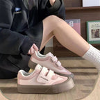Damen Bequeme Sneaker mit doppeltem Klettverschluss und dämpfender Sohle R&B