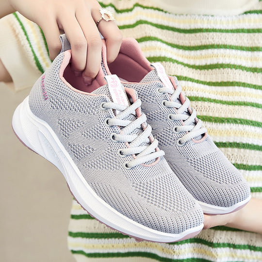 Damen Sportliche Sneaker mit atmungsaktivem Obermaterial und flexibler Sohle R&B