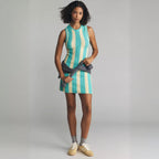 Damen figurbetontes Strickkleid mit einzigartigem Muster R&B