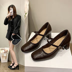 Damen Pumps mit elegantem Absatz und Riemen R&B