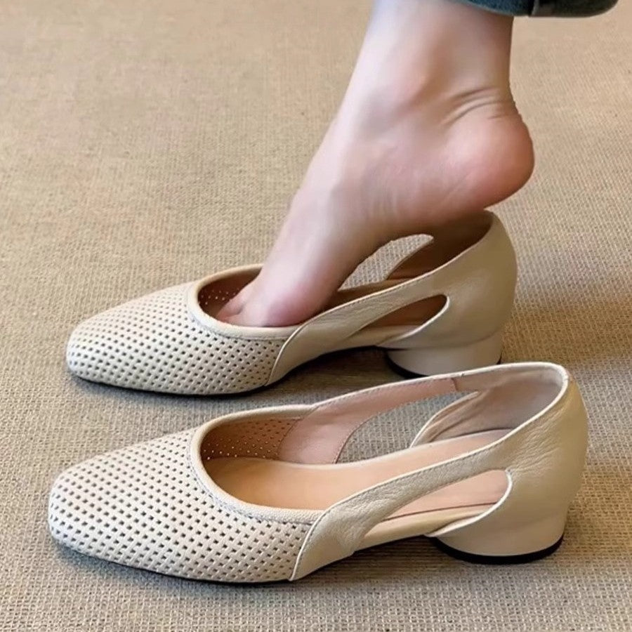 Damen elegante Ballerinas mit perforierter Oberseite und außergewöhnlichem Komfort R&B
