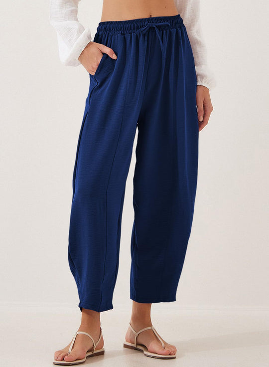 Damen Lockerer Fit Leichte Hosen R&B