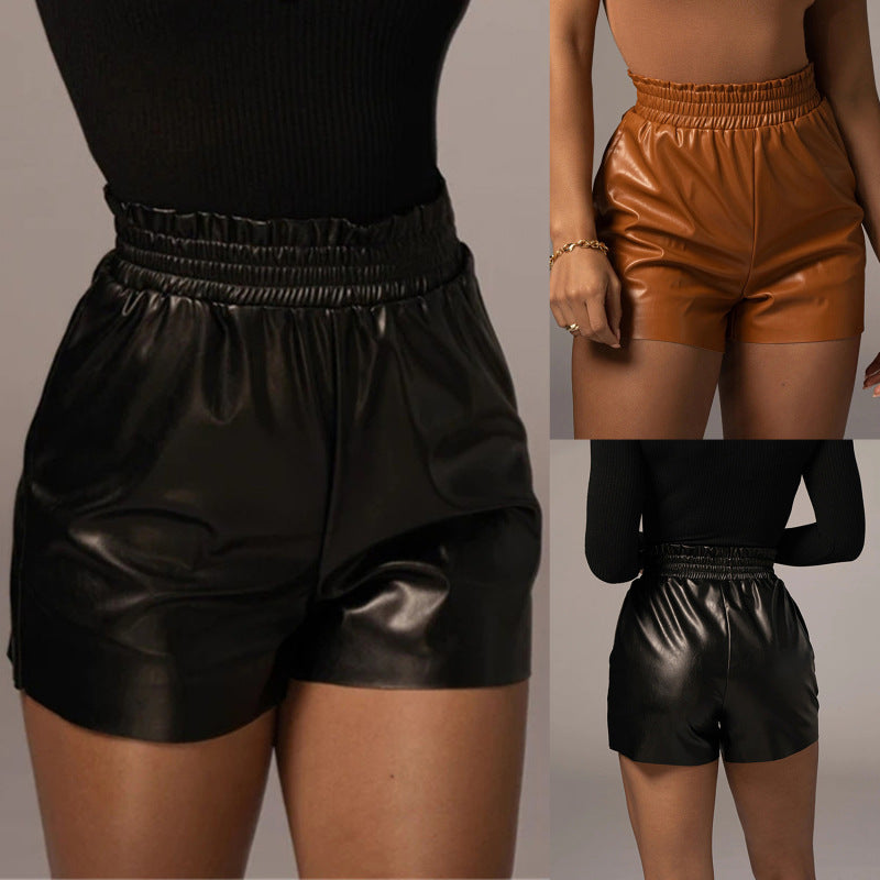 Damen Shorts mit elastischem Bund und schmalem Schnitt R&B