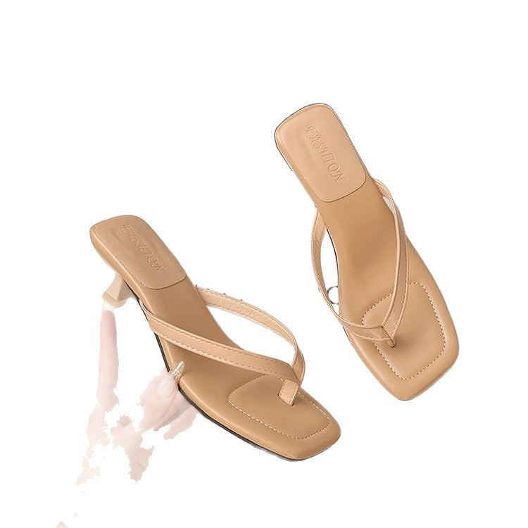 Damen Elegante Slipper mit elegantem Absatz