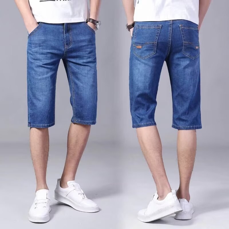Herren lässige Denim-Shorts im modernen Schnitt mit praktischen Taschen