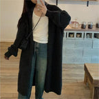 Damen Kuscheliger Strickcardigan mit lässigem Schnitt und weitem Kragen R&B