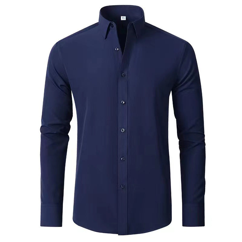 Herren Langarmhemd mit elegantem Schnitt und stilvollen Knopfdetails R&B
