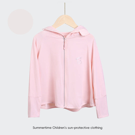Kinder UV-Schutzjacke mit Kapuze und leichten atmungsaktiven Eigenschaften R&B