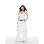 Damen nan breiter Metallic-Halsreif mit Schmucksteinen und verstellbarem Verschluss R&B