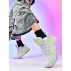 Damen Sportliche High-Top Basketball-Sneaker mit atmungsaktiver Mesh-Oberfläche und dämpfendem Fußbett