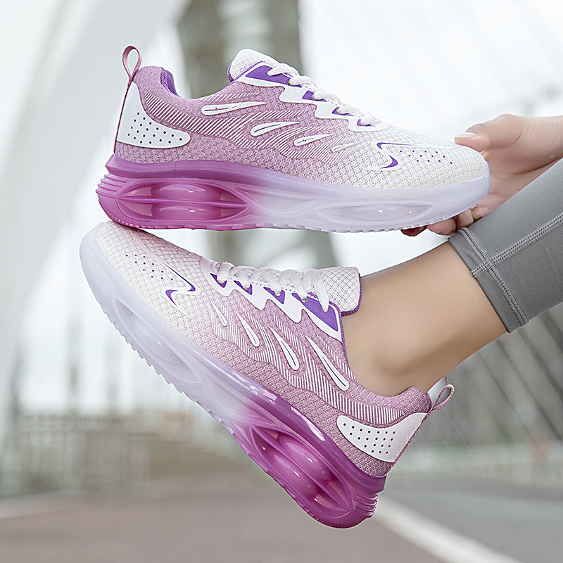 Damen Sneakers mit atmungsaktiver Mesh-Oberfläche und stoßdämpfender Sohle R&B