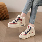Damen modische Winter Sneakers mit warmem Innenfutter und rutschfester Sohle R&B