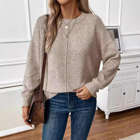 Damen lässiger Strickpullover R&B