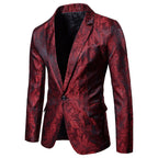 Herren elegantes Anzug-Set mit feinem Paisleymuster R&B