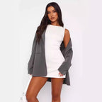 Damen Minimalistisches Kleid R&B