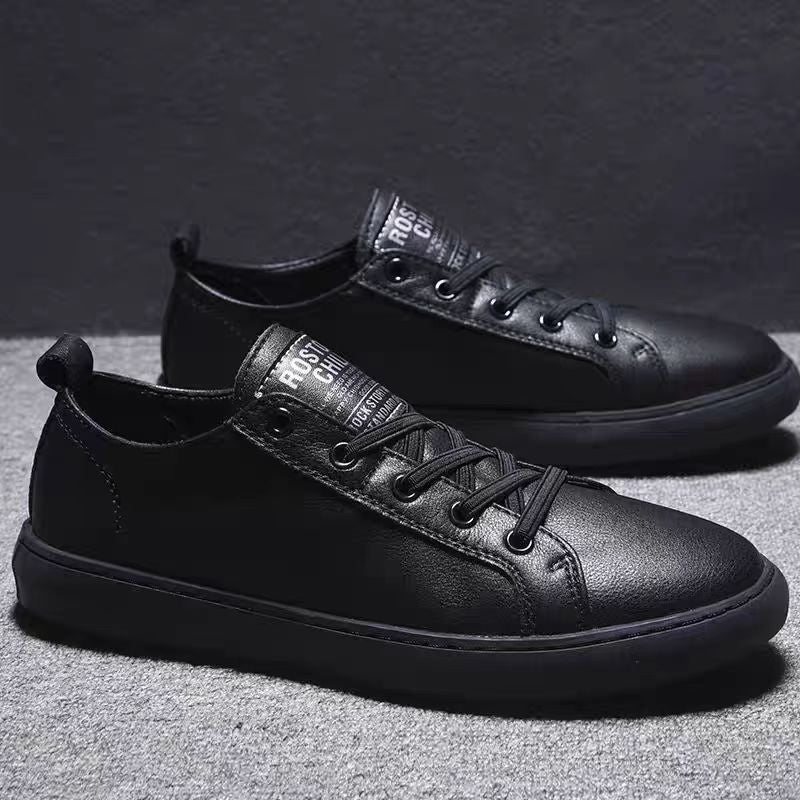 Herren Casual-Leder Sneakers mit rutschfester Sohle und atmungsaktivem Innenfutter R&B