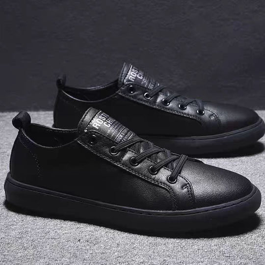Herren Casual-Leder Sneakers mit rutschfester Sohle und atmungsaktivem Innenfutter R&B