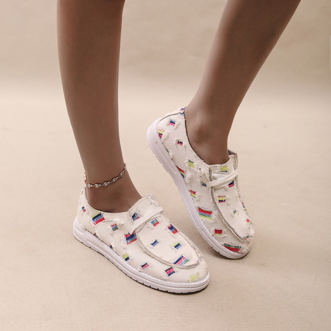 Damen Modische Sneaker mit einzigartigem Muster R&B