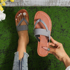 Damen Offene Freizeit-Sandalen mit geflochtenem Riemendesign R&B