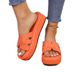 Damen Komfortable Falt-Sandalen mit breitem Riemen und ergonomischer Sohle R&B