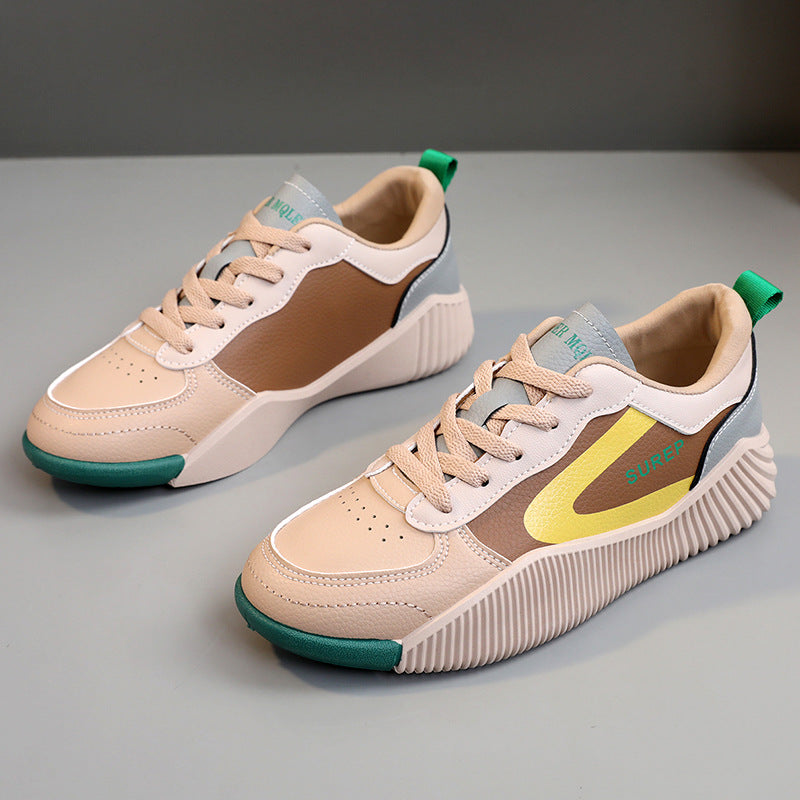 Damen sportliche Sneaker mit stabiler Sohle und atmungsaktiver Oberflächenstruktur R&B