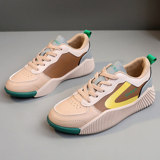 Damen sportliche Sneaker mit stabiler Sohle und atmungsaktiver Oberflächenstruktur R&B