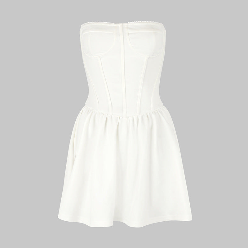 Damen Bustierkleid mit ausgestelltem Rock EB
