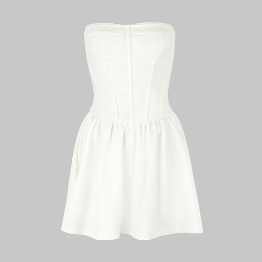 Damen Bustierkleid mit ausgestelltem Rock R&B