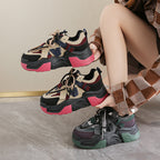 Damen Sportliche Chunky Sneakers mit innovativer Schnürtechnologie R&B