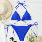 Damen Triangel-Bikini mit verstellbaren BindR&Bändern und raffinierten Details R&B