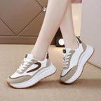 Damen Komfort-Sneaker mit dicker Plateausohle und trendigem Design R&B