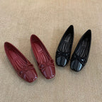Damen Ballerinas mit schickem Knoten-Detail und komfortabler Sohle