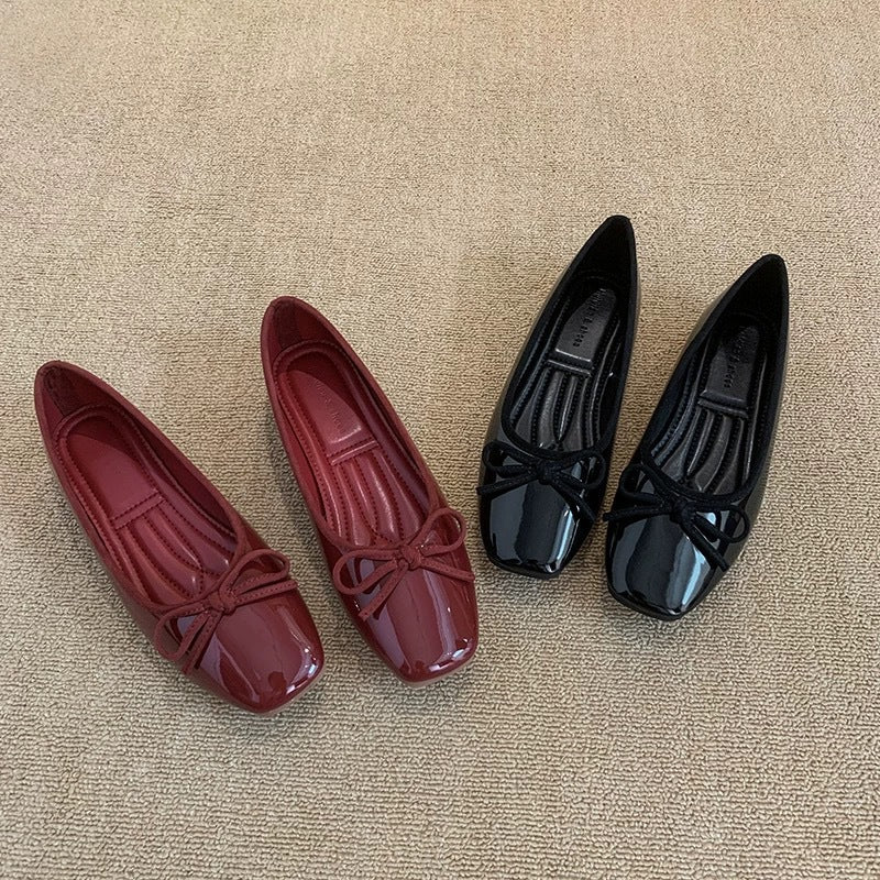 Damen Ballerinas mit schickem Knoten-Detail und komfortabler Sohle
