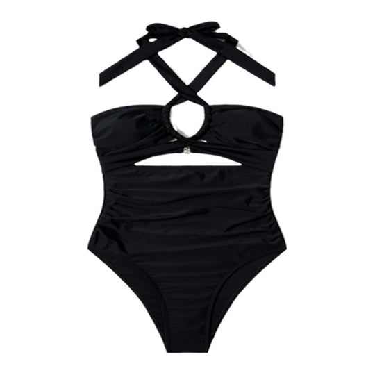 Damen Einteiliger Badeanzug mit raffinierten Cut-Out-Details R&B