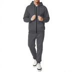 Herren Sportliches Komplett-Set mit Kapuzenjacke und Jogginghose R&B