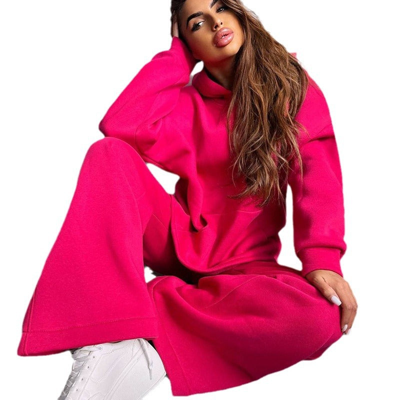 Damen Oversized Hoodie und weit geschnittene Jogginghose Set R&B