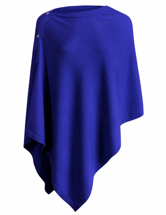 Damen vielseitiger Poncho aus hochwertiger Materialmischung R&B