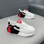 Damen Sportliche Sneakers mit atmungsaktiven Einsätzen und robustem Profil R&B