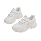 Damen Chunky Sneakers mit dämpfender Sohle und atmungsaktiver Obermaterialstruktur