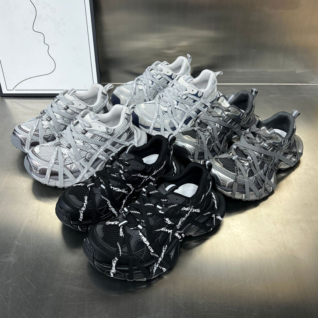 Damen Sportliche Hybrid Sneakers mit elastischer Netzstruktur und stabiler Gummisohle R&B
