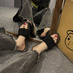 Damen Bequeme Mules mit dekorativem Riemendesign R&B