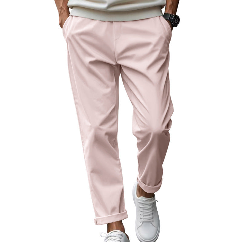 Herren elegante Chino-Hose mit bequemem Bund und modischem Schnitt R&B