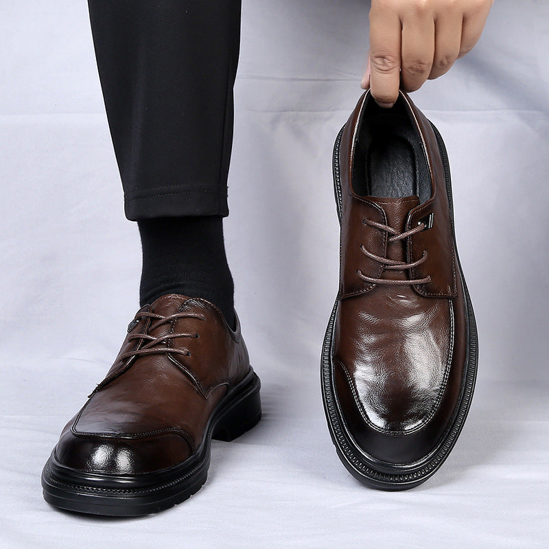 Herren Elegante Schnürschuhe mit rutschfester Sohle und atmungsaktivem Obermaterial