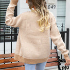 R&B | Gestreifte Klassische Strickjacke für Damen