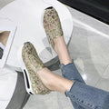 Damen Bequeme Slip-On Sneaker mit glitzerndem Design und atmungsaktiver Oberflächenstruktur R&B