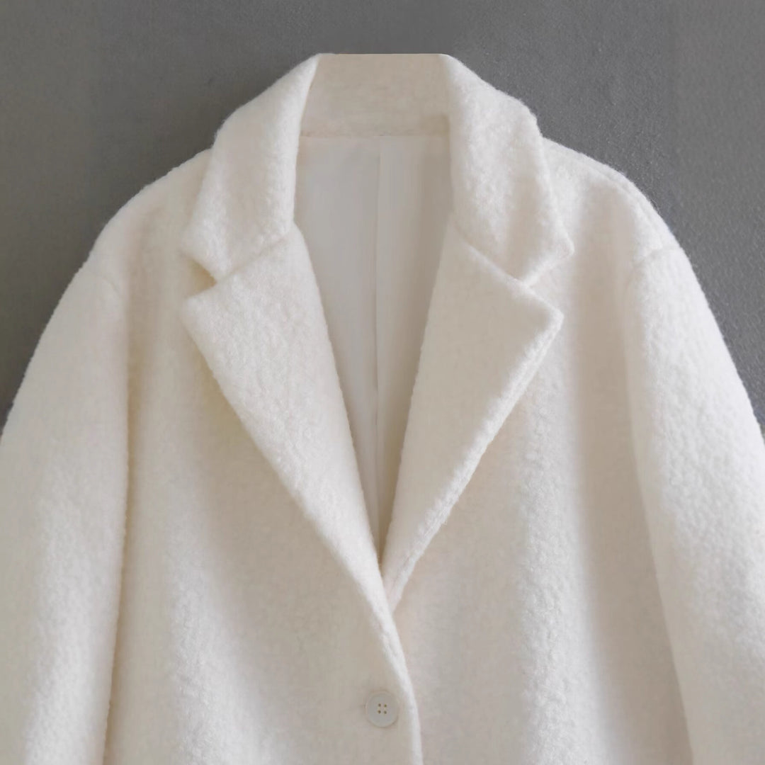 Damen oversize Wollmantel R&B