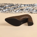 Damen Elegante und bequeme Pumps mit Blockabsatz R&B