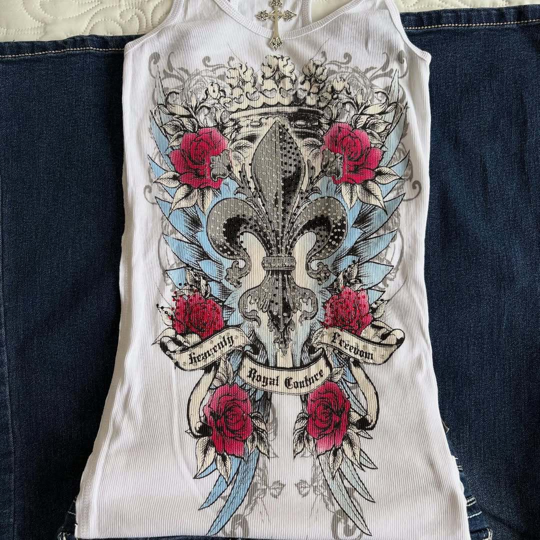 Damen Grafik-Top mit modischem Design R&B
