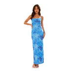 Damen Etuikleid mit floralem Print und schulterfreiem Design R&B